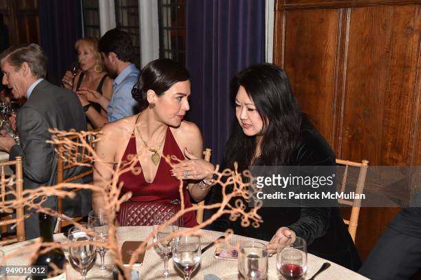 Evalyn Subramaniam and Susan Shin attend the Empower Africa 2018 Gala at Explorers Club on April 19, 2018 in New York City.
