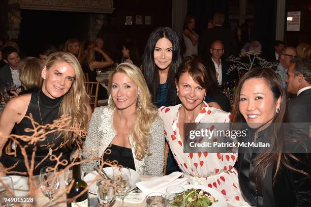 Krista Krieger, Sabine Riglos, Jackie Martin and Lara Nicholas, Candice Ku attend the Empower Africa 2018 Gala at Explorers Club on April 19, 2018 in...