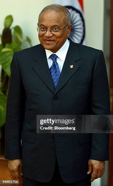 Maumoon Abdul Gayoom, Maldives' president, arrives at Hyderabad House in New Delhi, India, on Monday, Feb. 11, 2008. Gayoom, the president of the...