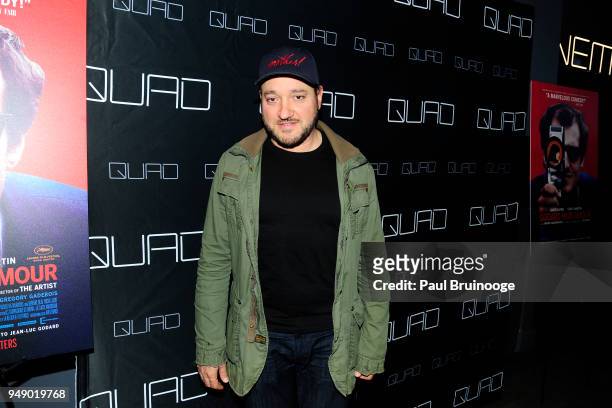 Gregg Bello attends Cohen Media Group and The Cinema Society host the premiere of "Godard Mon Amour" at Quad Cinema on April 19, 2018 in New York...