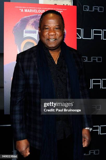 Isiah Whitlock Jr attends Cohen Media Group and The Cinema Society host the premiere of "Godard Mon Amour" at Quad Cinema on April 19, 2018 in New...