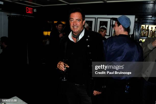 Antoine Verglass attends Cohen Media Group and The Cinema Society host the after party for "Godard Mon Amour" at Omar's on April 19, 2018 in New York...