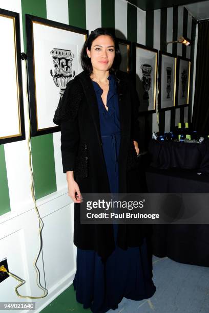 Jenna DiMartini attends Cohen Media Group and The Cinema Society host the after party for "Godard Mon Amour" at Omar's on April 19, 2018 in New York...