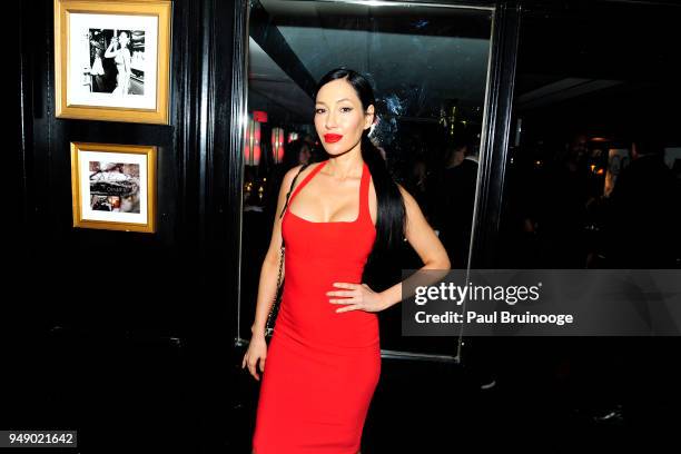 Kea Ho attends Cohen Media Group and The Cinema Society host the after party for "Godard Mon Amour" at Omar's on April 19, 2018 in New York City.