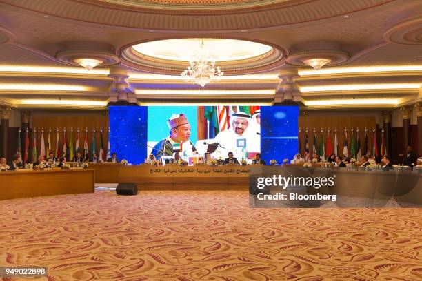 Representatives of Organization of Petroleum Exporting Countries and non-OPEC countries attend the Joint Ministerial Monitoring Committee of OPEC in...