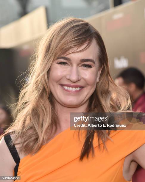 Maggie Phillips attends the season 2 premiere of Hulu's "The Handmaid's Tale" at the TCL Chinese Theatre on April 19, 2018 in Hollywood, California.