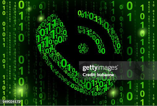 Telephone Binary Code Vector Pattern Background Telephone Binary Code Vector Pattern Background