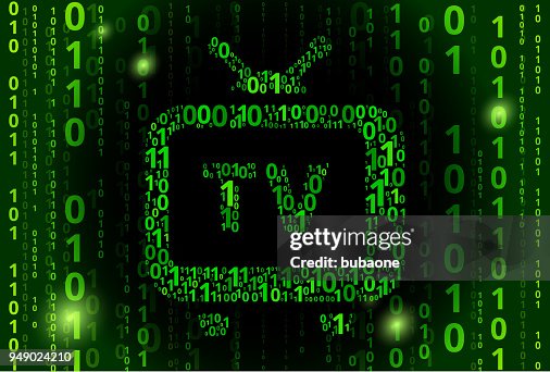Television Binary Code Vector Pattern Background Television Binary Code Vector Pattern Background