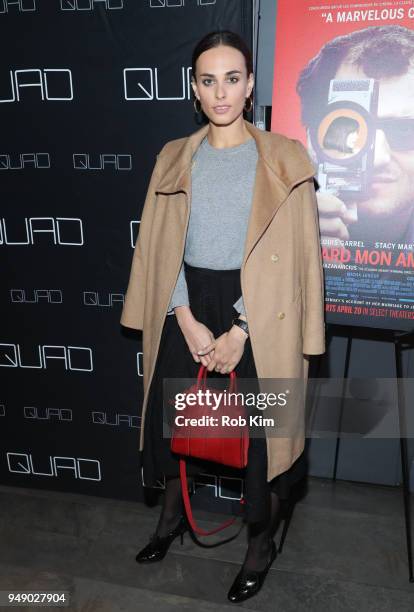 Sophie Auster attends the New York Premiere of "Godard Mon Amour" at Quad Cinema on April 19, 2018 in New York City.