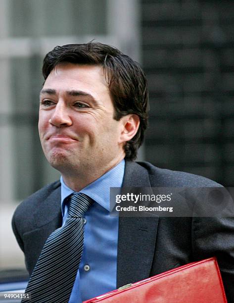 Andy Burnham, U.K. Secretary of state for culture, arrives for a cabinet meeting at number 10 Downing Street in London, U.K., on Tuesday, Jan. 29,...