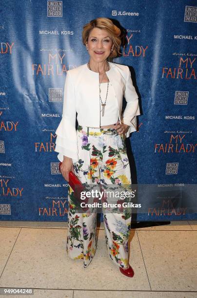 Victoria Clark poses at the opening night after party for Lincoln Center Theater's production of "My Fair Lady" on Broadway at David Geffen Hall on...