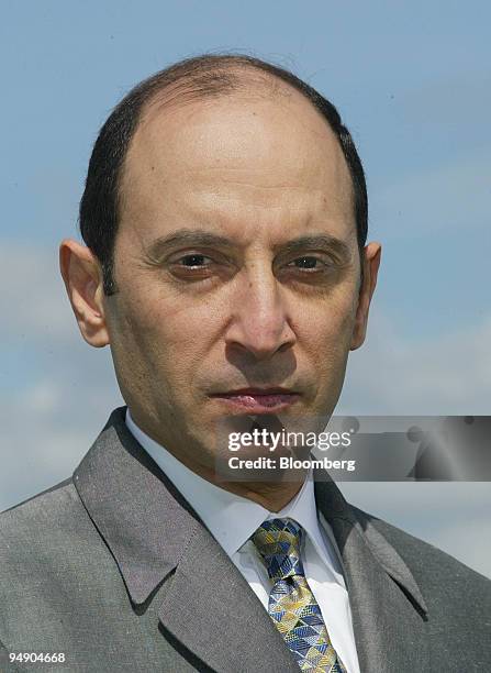 Akbar Al Baker, chief executive of Qatar Airways pauses during an interview at the Farnborough airshow, Monday, July 19, 2004. Qatar Airways, which...