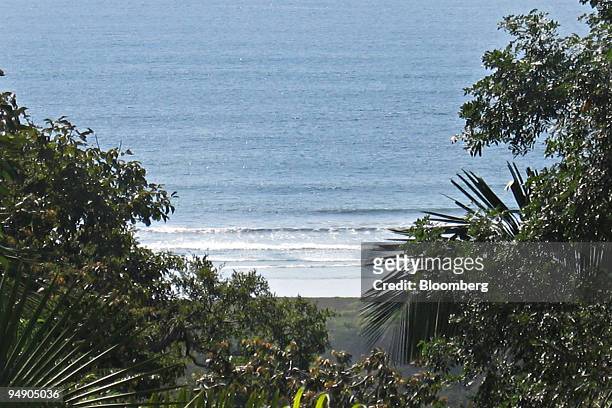The Pacific Ocean is viewed from a rented beach house overlooking Playa Guiones, Nosara, Costa Rica, on Dec. 29, 2007. Costa Rica, located between...