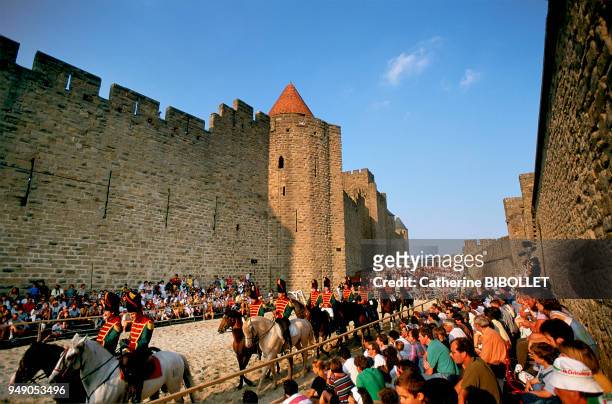Every year in August, medieval festivities in Carcassonne recall the city's great history . Pays cathare: Carcassonne, chaque année, en août, les...