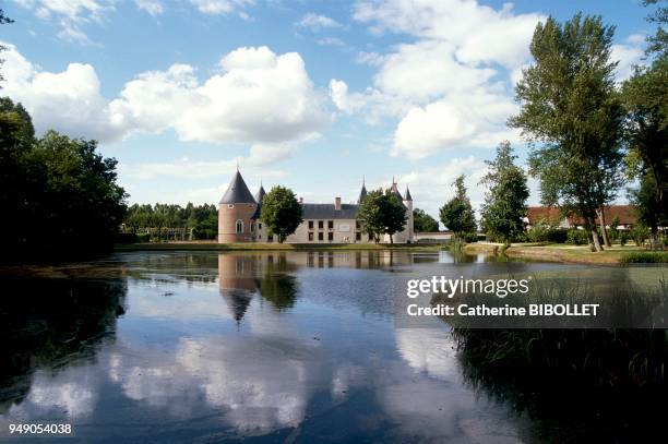 The Renaissance castle of Chamerolles. This castle was built during the first half of the XVIth century by Lancelot 1st du Lac, at the edge of the...