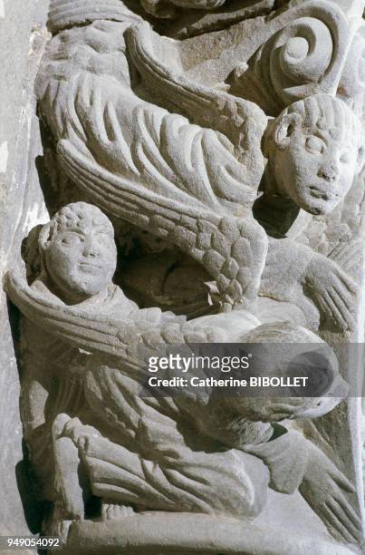 The church of Rieux-Minervois. Capitals by the Master of Cabestany, a remarkably talented Roman sculptor whose works range over a large area, from...