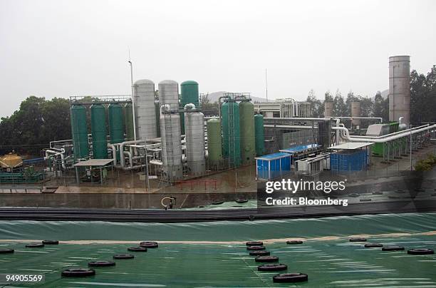 The newly commissioned Northeast New Territories Landfill Gas Utilisation is seen in Ta Kwu Ling, Hong Kong, China, on Friday, Jan. 25, 2008. Gas...