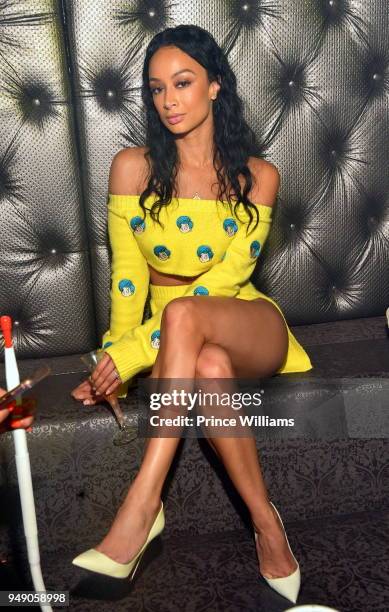 Draya Michele attends a Party at Revel on April 20, 2018 in Atlanta, Georgia.