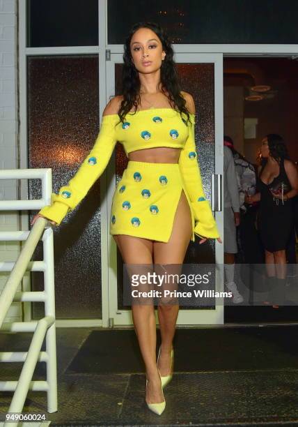 Draya Michele attends a Party at Revel on April 20, 2018 in Atlanta, Georgia.