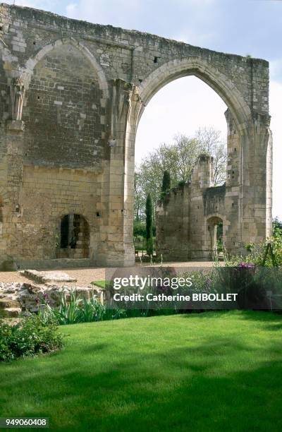 Tours, the Priory of Saint Come. Pierre de Ronsard was the prior of Saint Come from 1565 until his death. The gardens in bloom and vestiges of the...