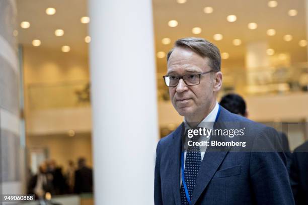 Jens Weidmann, president of the Deutsche Bundesbank, arrives to a Group of 20 finance ministers and central bank governors meeting on the sidelines...