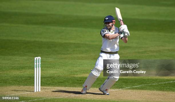 Andy Hodd of Yorkshire bats during the Specsavers County Championship Division One match between Yorkshire and Nottinghamshire at Headingley on April...