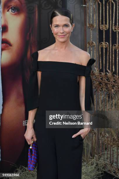 Katie Aselton attends the season 2 premiere of Hulu's 'The Handmaid's Tale' at the TCL Chinese Theatre on April 19, 2018 in Hollywood, California.