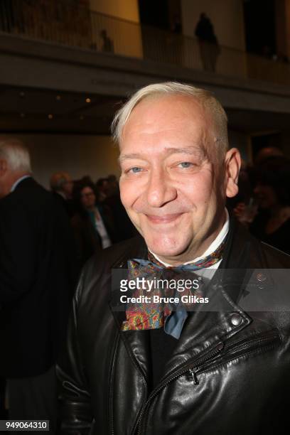 Michael John LaChiusa poses at the opening night after party for Lincoln Center Theater's production of "My Fair Lady" on Broadway at David Geffen...
