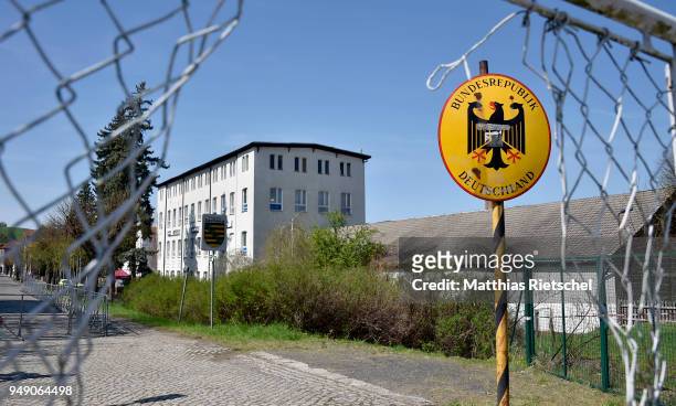 General view to the Neisseblick hotel area, where a neo-Nazi music fest will start tonight, on April 20, 2018 in Ostritz, Germany. The hotel is...