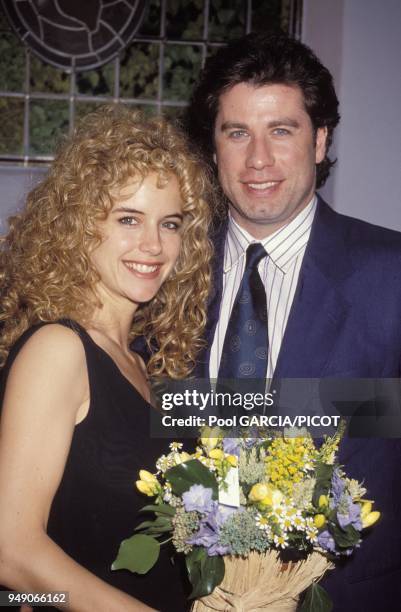 John Travolta and Kelly Preston.