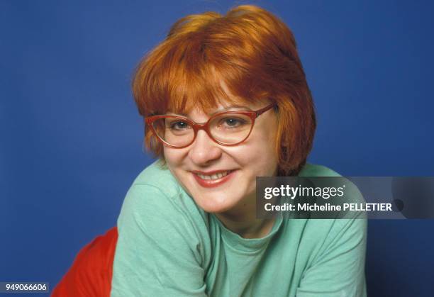 Portrait de Josiane Balasko en janvier 1986 au Festival d'Avoriaz, France.
