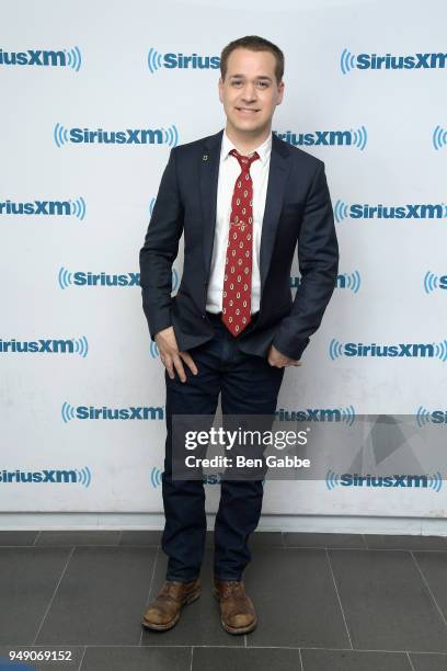 Actor TR Knight visits SiriusXM Studios on April 20, 2018 in New York City.