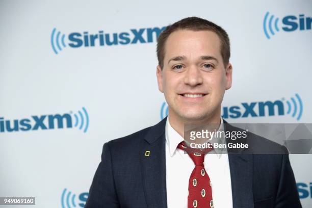 Actor TR Knight visits SiriusXM Studios on April 20, 2018 in New York City.