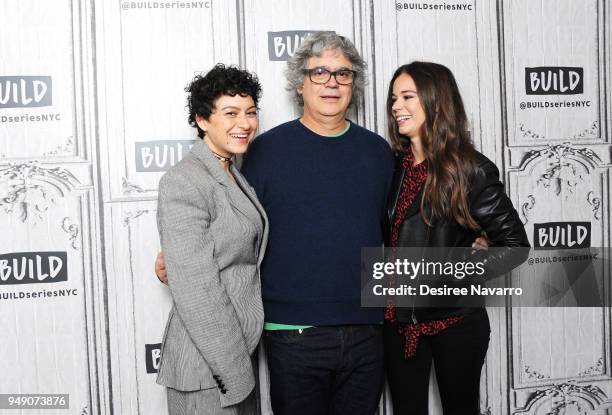 Actress Alia Shawkat, director Miguel Arteta and actress Laia Costa visit Build Series to discuss 'Duck Butter' at Build Studio on April 20, 2018 in...