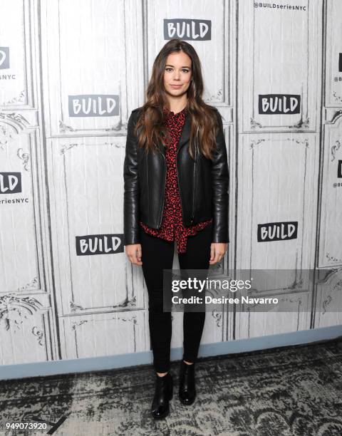 Actress Laia Costa visits Build Series to discuss 'Duck Butter' at Build Studio on April 20, 2018 in New York City.