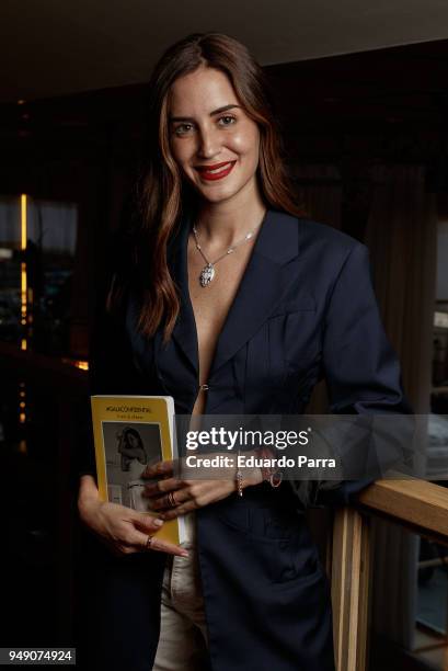 Gala Gonzalez presents her new book '#GalaConfidential' at Hotel NH Collection Madrid Suecia on April 19, 2018 in Madrid, Spain.