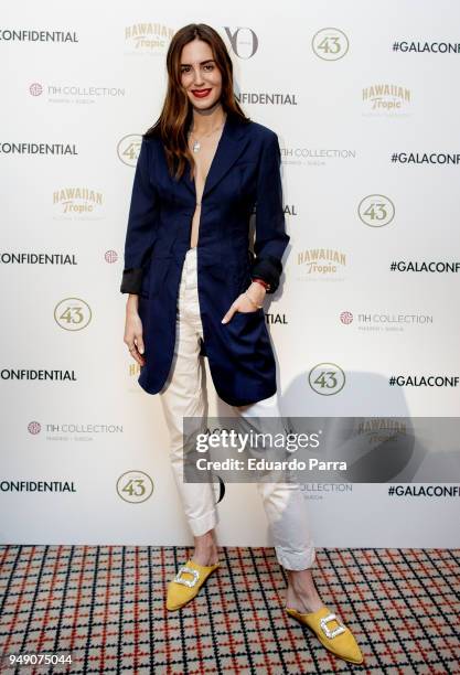 Gala Gonzalez presents her new book '#GalaConfidential' at Hotel NH Collection Madrid Suecia on April 19, 2018 in Madrid, Spain.