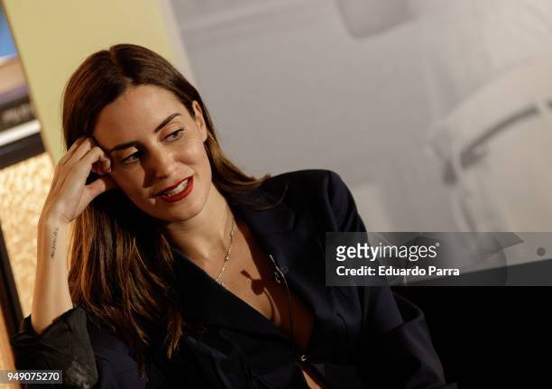 Gala Gonzalez presents her new book '#GalaConfidential' at Hotel NH Collection Madrid Suecia on April 19, 2018 in Madrid, Spain.