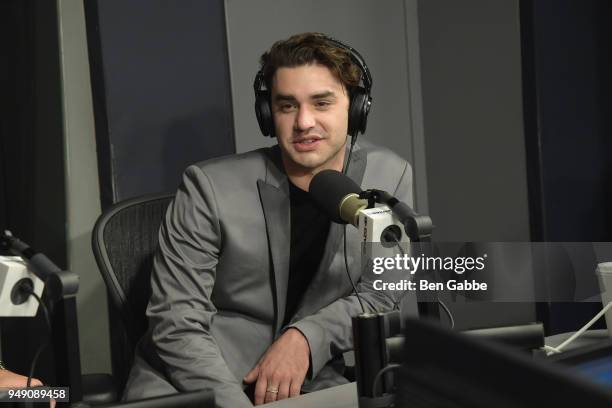 Actor Alex Rich visits 'Sway in the Morning' hosted by SiriusXM's Sway Calloway on Eminem's Shade 45 at SiriusXM Studios on April 20, 2018 in New...