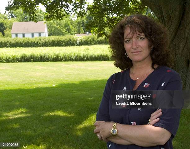 Judi Desiderio, a vice president of real estate brokerage Corcoran Group, is pictured outside her Bridgehampton, New York, office on Wednesday, June...