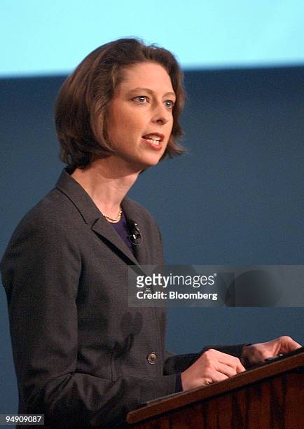 Abigail Johnson, president of Fidelity Investments' mutual fund division, is pictured in Boston in this February 2002 photo. Fidelity has so far...