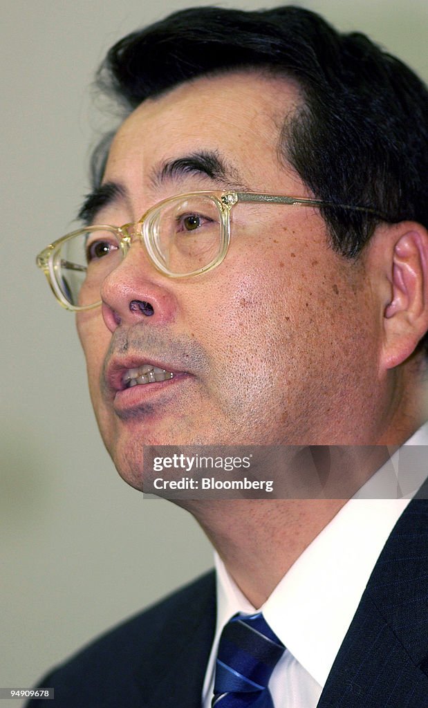 Takao Yuhara, Group CFO of Sony Corp., announces Sony's 3rd