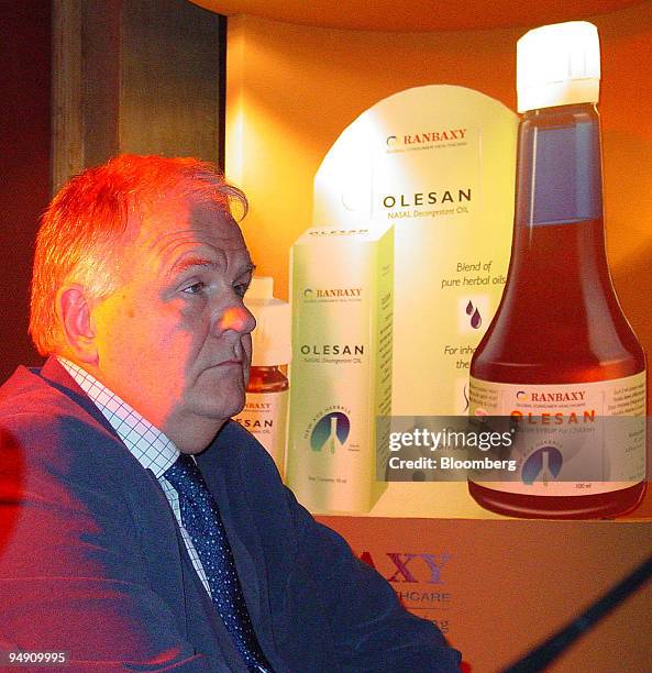 Ranbaxy Laboratories' newly appointed chief executive Dr. Brian W. Tempest is pictured during a press conference in New Delhi January 21, 2004....