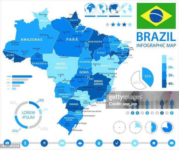 ilustraciones, imágenes clip art, dibujos animados e iconos de stock de 05 - brasil - infografía punto azul 10 - mapa de minas gerais