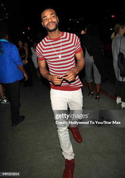 Andrew Bachelor, King Bach is seen on April 19, 2018 in Los Angeles, California.