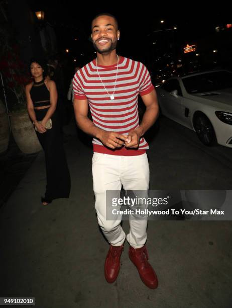 Andrew Bachelor, King Bach is seen on April 19, 2018 in Los Angeles, California.