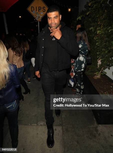 Shawne Merriman is seen on April 19, 2018 in Los Angeles, California.