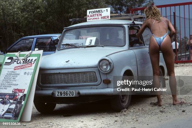 Grand Prix of Hungary, Hungaroring, 10 August 1986. Local atmosphere during the first Hungarian Grand Prix in 1986.