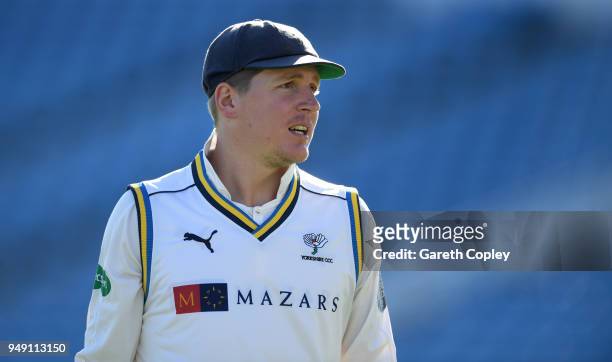 Gary Ballance of Yorkshire during the Specsavers County Championship Division One match between Yorkshire and Nottinghamshire at Headingley on April...