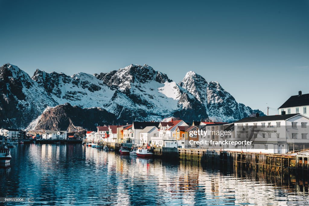 Henningsvær village at the lofoten
